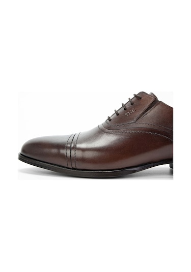 Tamer Tanca Erkek Hakiki Deri Kahverengi Klasik Ayakkabı 537 3389 Erk Ayk Sk23/24 Kahve