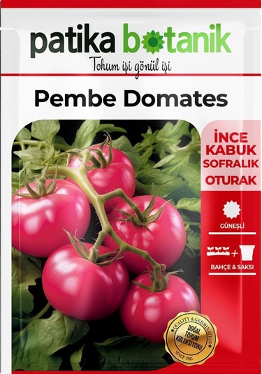 100 Adet Pembe Domates Tohumu- İnce Kabuk-sofralık