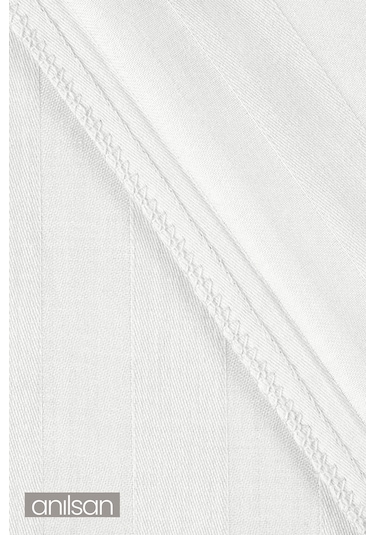 Çizgili Çift Kişilik Lastikli Çarşaf %100 Pamuk,83 Tel