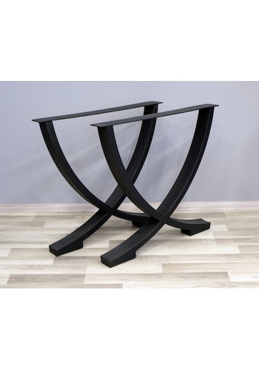 Abronyahediye Oval, Yarım Ay Şeklinde Tasarlanmış Metal Masa Ayağı