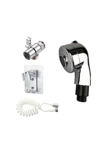 Novahub 4 Adet Ev Banyo Lavabo Musluğu Püskürtücü Seti, Duvara Montaj Kolay Kurulum, Uzatma, Meme Duş, Vantuzlu Diğer