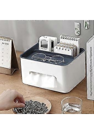 Mendil Tutucu Masa Saklama Düzenleyici, Düşmeye Karşı Dayanıklı Dikdörtgen Mendil Kutusu, 21x16x12,5 Cm, Her Mendil Kutusu Peçete Dispenserine Uyumlu