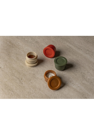 Citron Mini Sos Kapları 2'li Set - Caramel / Green 1286876