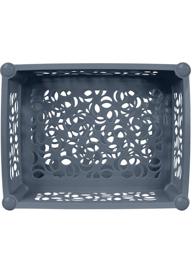 Keeplex 4 Bölmeli Tekerlekli Yer Rafı 283573254 Gri