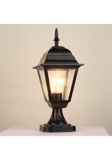 Springsun Dış Mekan Duvar Lambası - Ev Cephesi Bahçe Villa Balkon Işığı, 36 Saat Sürekli Aydınlatma, Enerji Verimli, Hava Dayanıklı, Kolay Kurulum Klasik Bakır Rengi, Şeffaf Cam Diğer