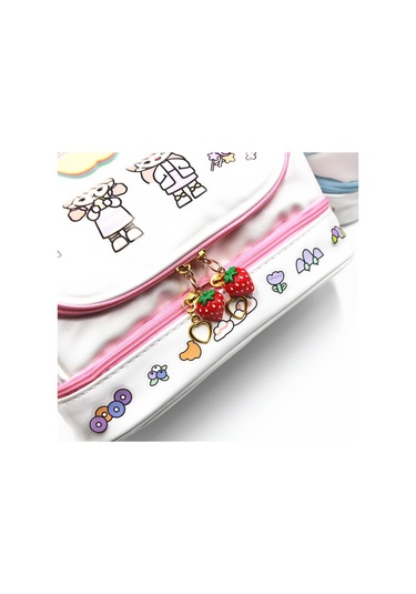 Aurora Öğrenci Kalemçantası Büyük Kapasiteli Makyaj Saklamaçantası Kırmızı