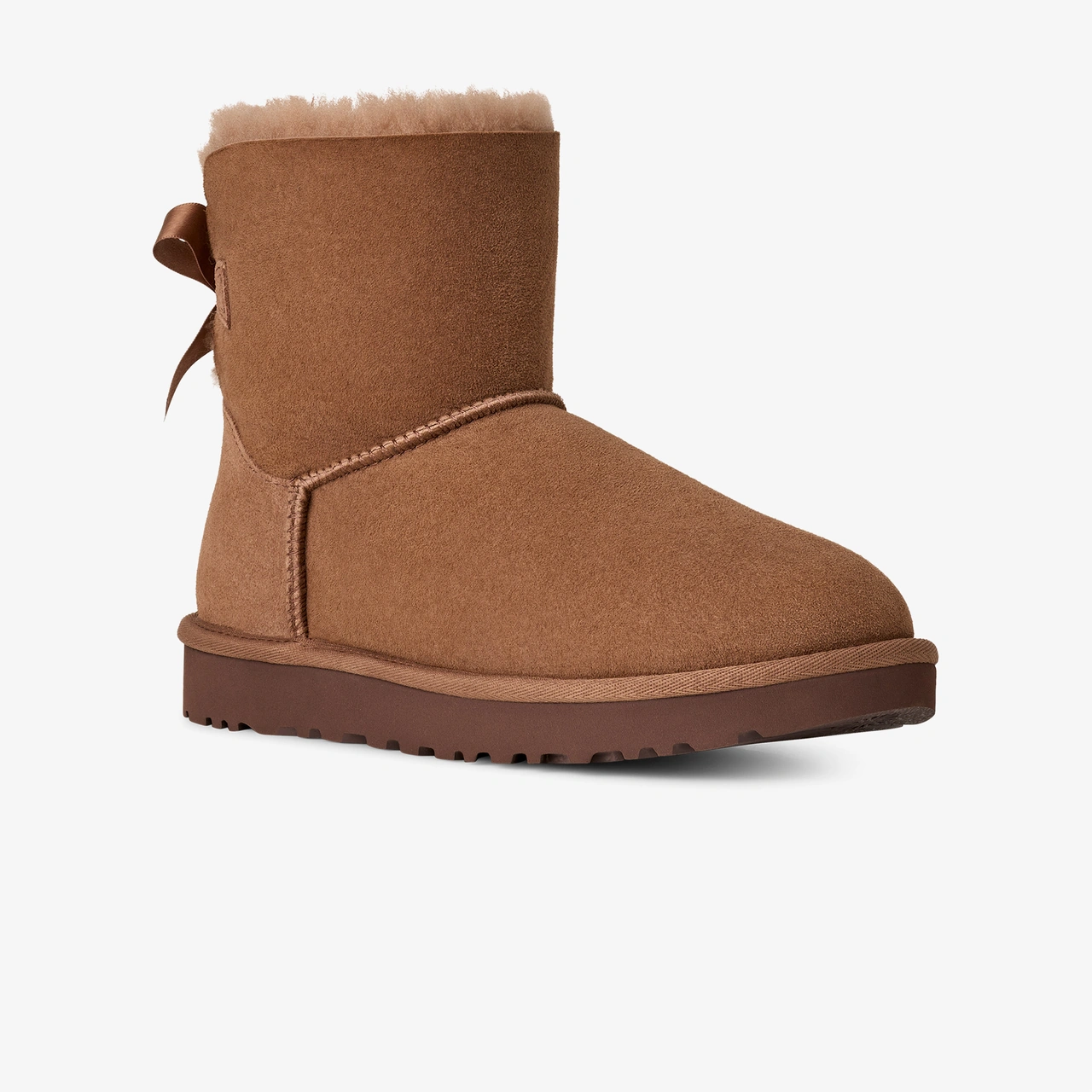 Ugg Mini Bailey Bow Kadın Kahverengi Bot 1016501 Kahverengi