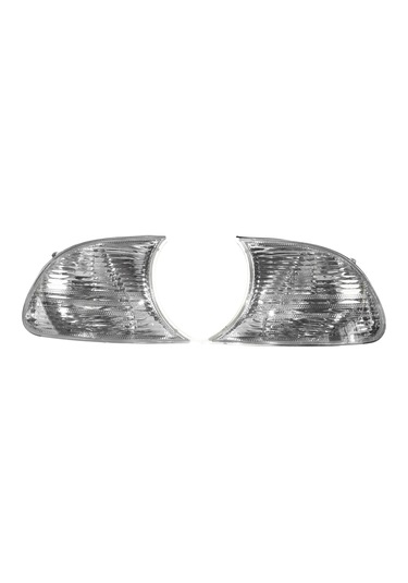 Reedark Bmw E46 Coupe 1998-2001 Beyaz Köşe Lambaları, 63126904307/8 Oem Uyumlu, Plastik, 2 Adet Set Gz.l085bl+br
