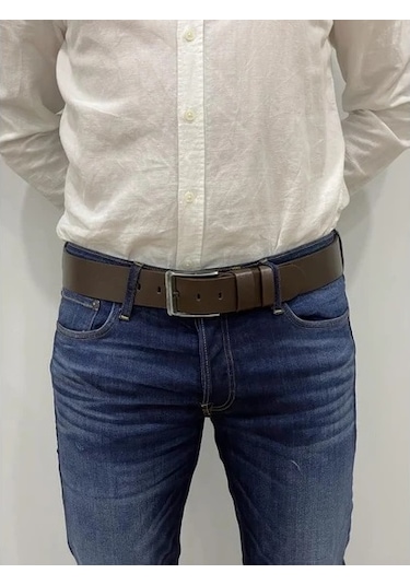 Kahverengi Hakiki Deri Kot Pantolon Kemeri 4 Yıl Garantilidir Kahverengi