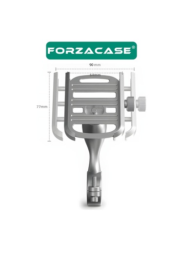 Bisiklet Motor Scooter Gidon Montaj Metal Telefon Tutucu Fc686 Siyah