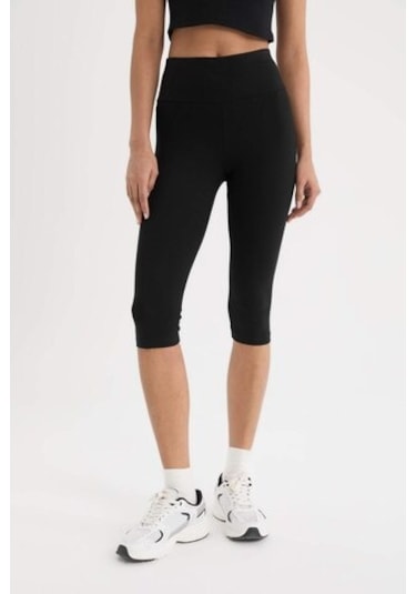 Defacto Defactofit Diz Altı Sporcu Tayt E2679ax25smbk81 SiYAH