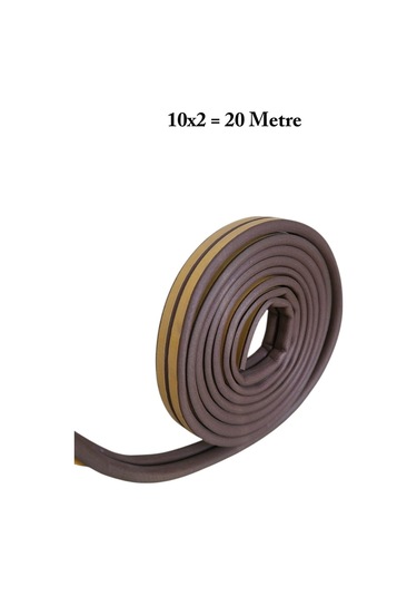 Homdep Kapı Pencere Fitili Yapışkanlı Kahverengi Kapı Pencere Bandı Bantları 10 2metre 20 Metre 20 M