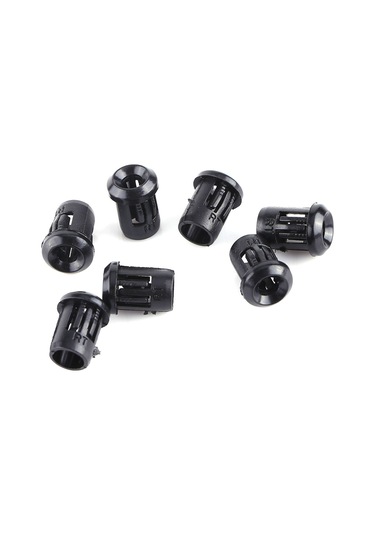 Xindoker 50 Adet Siyah Nilon Led Tutucu, 3mm Iç Çaplı, Taşlığa Kolay Montaj, Dayanıklı Malzeme