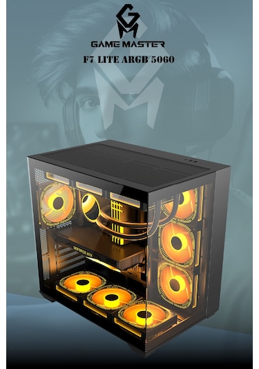 Game Master F7 Lite R7-5700X 32 GB 1 TB M2 SSD RTX5060 Free Dos Masaüstü Oyuncu Bilgisayarı