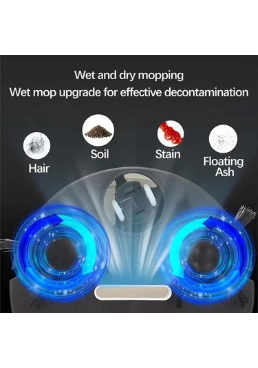 Dancemonkey Tarla Süpürme Robotu Otomatik Aile Mini Temizleme Makinesi Usb Şarjlı Akıllı Süpürge Siyah, Yeni Tasarım Siyah