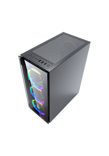 Gametech Ares Rainbow 4x120 MM Fanlı Oyuncu Bilgisayar Kasası