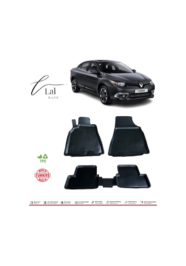 Renault Fluence 2009 Sonrası 3D Havuzlu Paspas