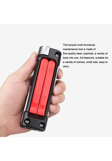 Samdoo Bisiklet Bakım Aleti Çok Fonksiyonlu 25 Araç Seti Dışarıda Taşınabilir Folding Montaj Çelik Bisiklet Tamiri Gereci Çok Renkli