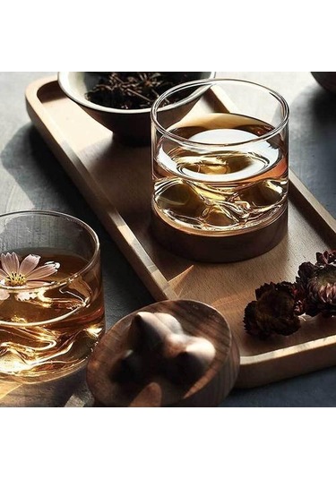 Kahve Kupaları Cam Kupa İçme Yalıtım Cam Çay Bardağı Yaratıcı Hediye Drinkware Süt Viski Gözlük Bira Steins Ahşap