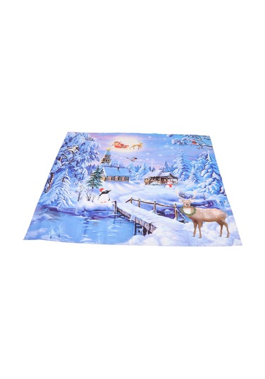 Xindoker Noel Dekorasyonu Tapestri: Yüksek Kaliteli Polyester Duvar Örtüsü, 150x130cm, Noel Desenli, Çok Amaçlı Ev Dekoru Ve Parti Arka Planı Diğer