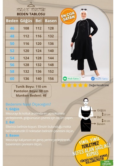 Kadin Buyuk Beden Alt-üst Takım Cepli Ve Taş İşlemeli 001