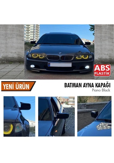 Bmw E46 Yarasa Ayna Kapağı Batman Parlak Siyah Piano Black