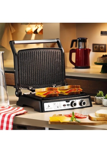 Aryıldız Multi Grill 2000 W Tost Makinesi Antrasit
