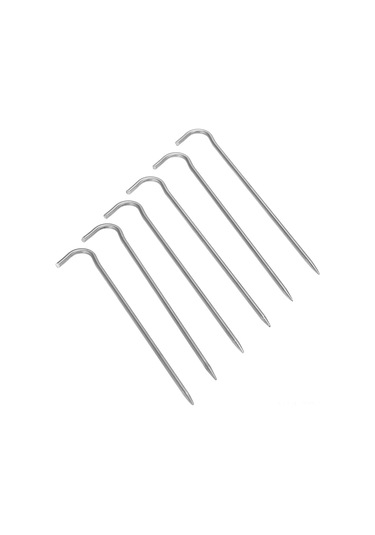 Skycity 6 Adet Titan Tente Çiviği - Ultra Hafif Ve Dayanıklı, Çadır, Barınak, Kanopi Sabitleme Aracı Çok Renkli