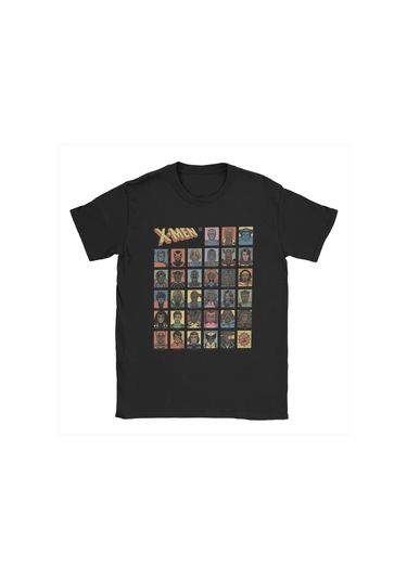 Mınıso X-men Wolverine Karakter Baskılı %100 Pamuk Erkek T-shirt - Kısa Kollu Crewneckblack Black