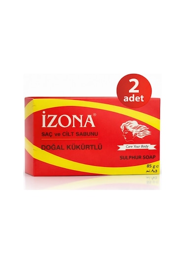 İzona Sabun Kükürtlü 85 Gr 2li Çam Katranı - Kükürt