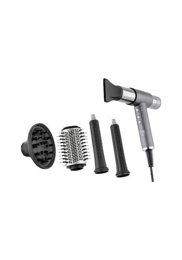 Fakir Airwave 5 In 1 Saç Şekillendirme Seti Silver Renk