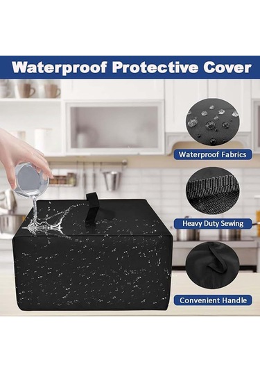 Homyl Kahve Makinesi Toz Geçirmez Kapak Aksesuar Koruyucu Siyah