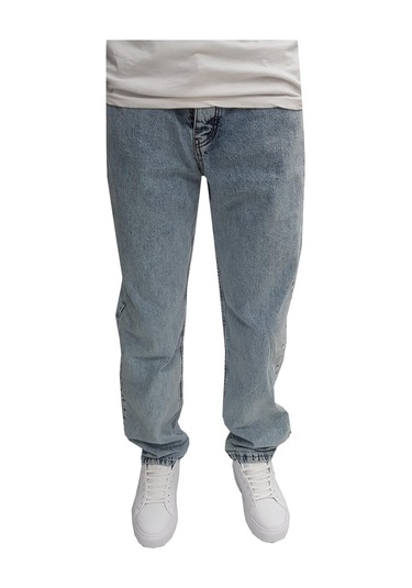 Enerjin Denim Buz Mavi Baggy Jean Pantolon-6682 001