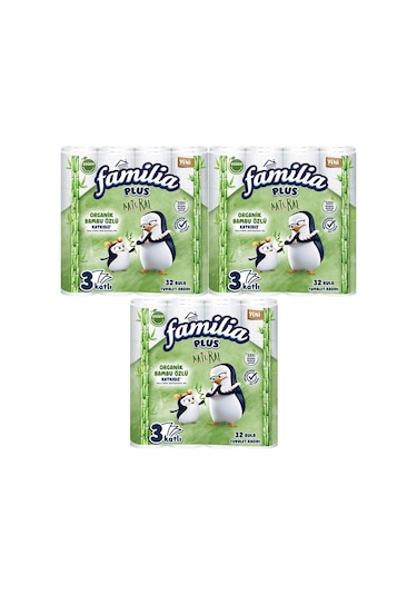 Familia Plus Tuvalet Kağıdı 3 Katlı 96 Lı Paket Natural 3pk 32