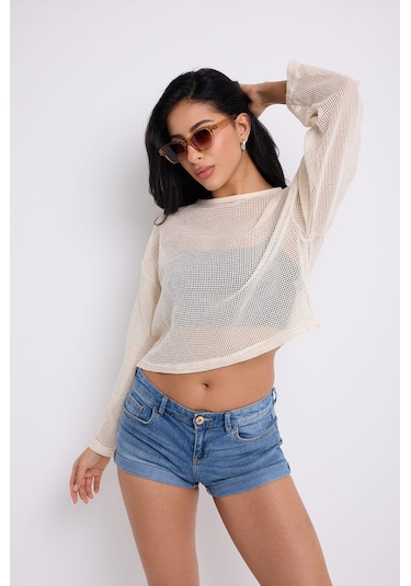 Uzun Kollu File Crop Ekru