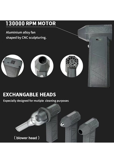 Y28585-1 52m/s Turbo Şiddetli Fan 130000 Mini Turbo Jet Fan