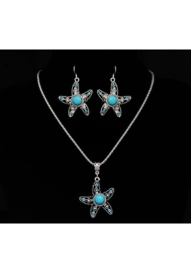 01Aa Zirkon Taşlı Otantik, Yıldız Takı Seti,Yeni Yil Hediye Si