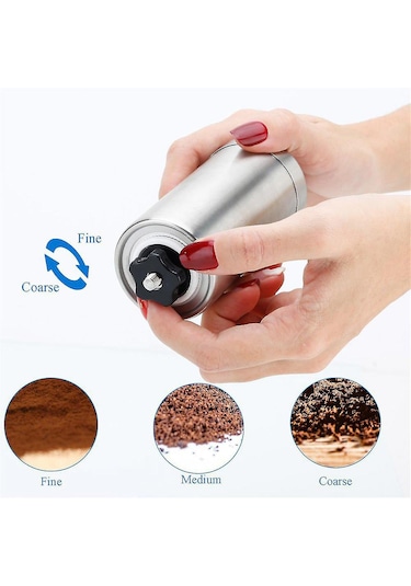 Sisus Paslanmaz Çelik Kahve El Kahvesi Öğütücü
