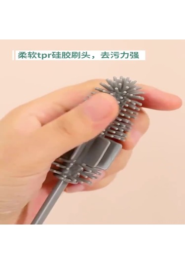 Tenfowee Yumuşak Tpr Uçlu Pp Saplı Bardak Fırçası, Sağlıklı Temizlik, Kaymazsız, Asılabilir, Çeşitli Renkler, 27cm