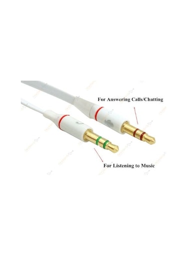 Mikrofonlu Kulaklık Notebook Laptop Bağlama Bağlantı Adaptörü