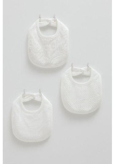 Caramell Pamuk Tiny Lace 3'lü Mama Önlüğü Crml.onk1891 Ekru