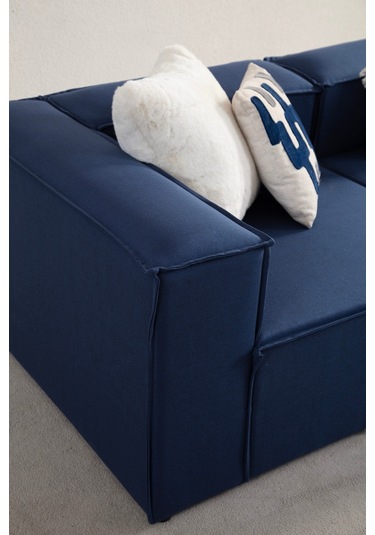 Nova 3 Modül Modüler L Köşe Koltuk Takımı Lacivert Nova 3 Modül Modüler L Köşe Koltuk Takımı Lacivert