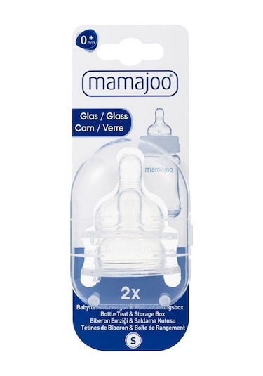 Mamajoo Cam Biberon Emziği & Saklama Kutusu No:1 0 ay 2'li