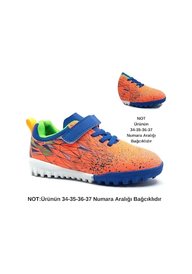 Cool Messi Profesyonel Çocuk Halısaha Ayakkabısı Turuncu