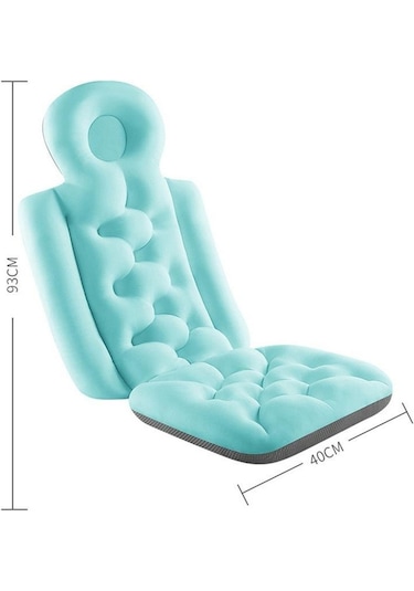 Pembe Banyo Kaynağı Su Geçirmez Kaymaz Spa Banyo Pedi Tam Vücut Küvet Minderi Banyo Yastığı M