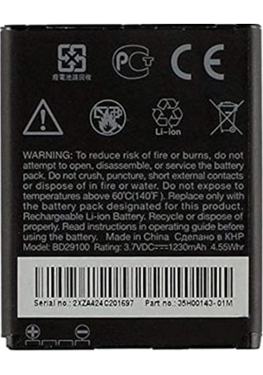 Htc Hd7 Bd29100 Batarya Pil 1230 Mah