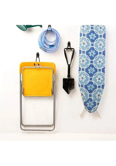 Xindoker "30 Kg Yük Taşıyabilen Çelik Duvar Kancası - Bahçe, Garaj Ve Depo Organizasyonu İçin" Siyah