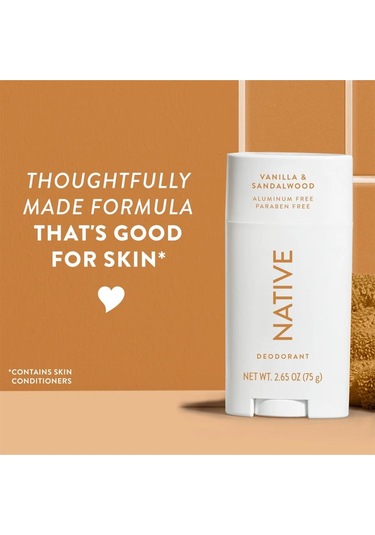 Native Vanilla & Sandalwood Flower Alüminyumsuz Stick Deodorant 75gr