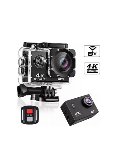 4k Wıfı Ultra Hd Ful Aparatlı Aksiyon Kamera Kumanda