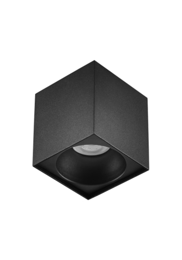 Sıva Üstü Led Spot Kare Siyah-siyah 5w